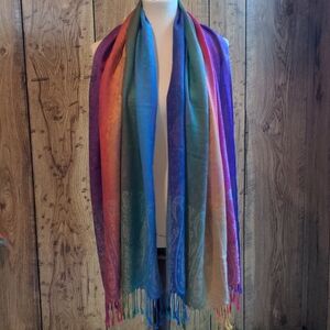 New Rainbow Pashima Scarf Wrap